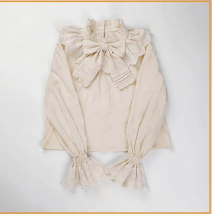 Plus Size Lolita Cotton Blouse - image 5