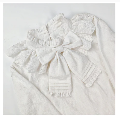 Plus Size Lolita Cotton Blouse - image 7
