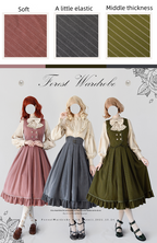 North of the Forest Classic Lolita Striped Vest and Skirt Set - image 9