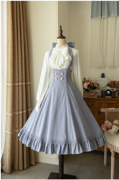 South of the Forest Vintage Classic Lolita Halter JSK and Blouse Series - image 13