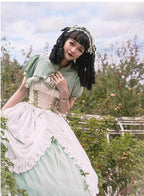 Toting Basil Plus Size Wedding Lolita Green Bridal JSK - image 18