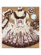 Chocolate Bow Lolita Hairband, Hairclips and KC Accessory Set - image 3