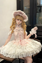 Pink Pearl Ballet Sweet Lolita JSK Dress - image 2
