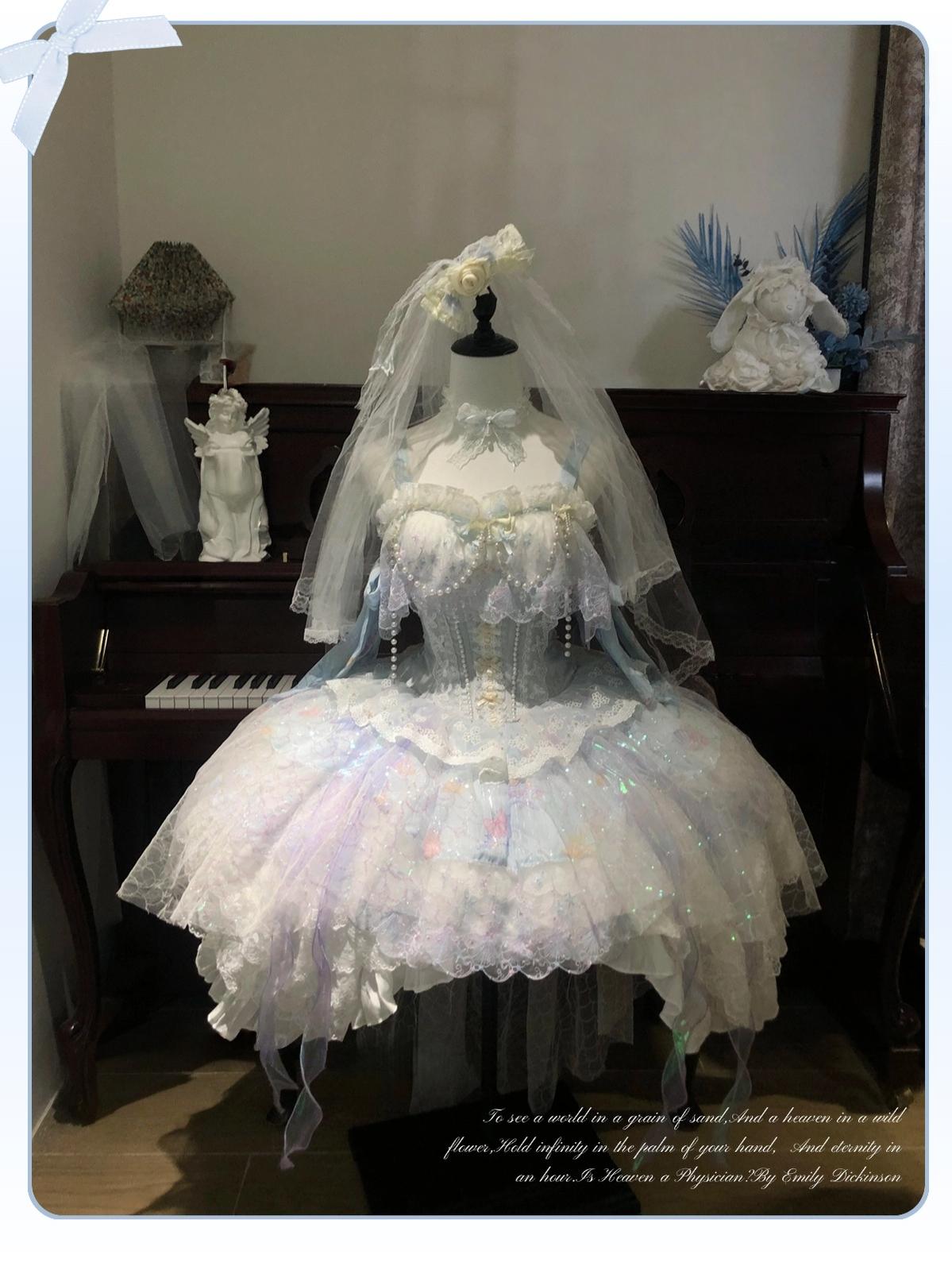 MermaidTears - Wedding Lolita JSK Dress, Ocean Theme - image 2