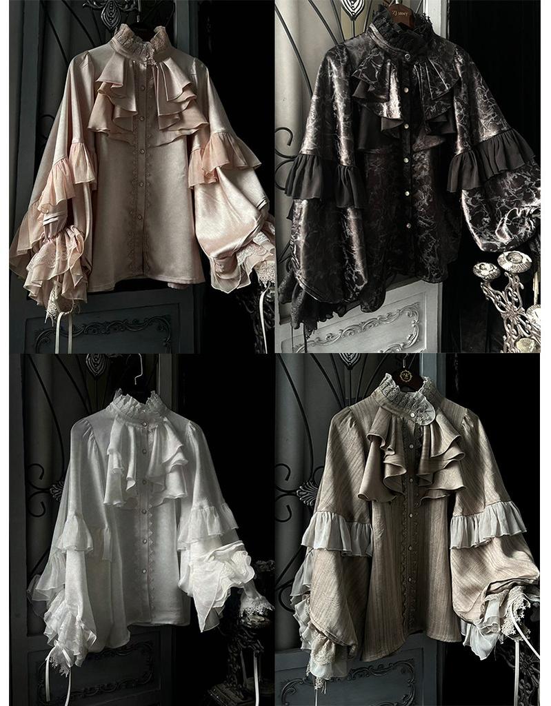 Dragon Bone Cemetery - Gothic Lolita Long Sleeve Blouse - image 10