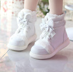 Bear Dada - Winter Kawaii Lolita Boots, Plush Accent - image 5
