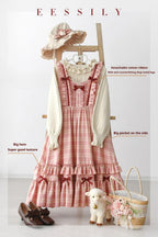 Green Fairy Tales Classic Plaid Plus Size Lolita JSK Dress - image 15