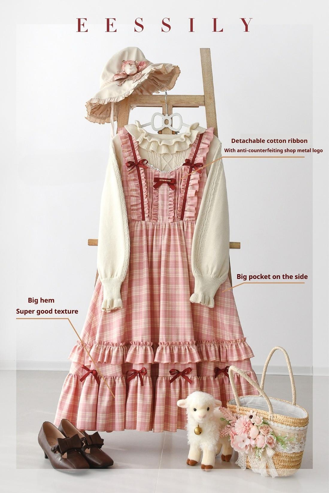 Green Fairy Tales Classic Plaid Plus Size Lolita JSK Dress - image 15