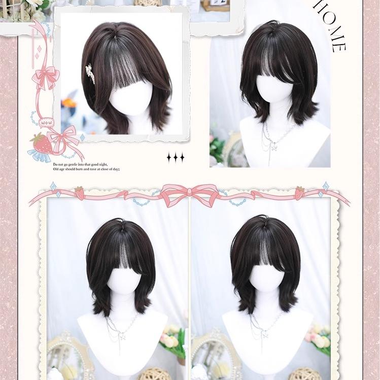 Daily Short Lolita Wig With French-Style Shoulder-Length Wavy - image 5