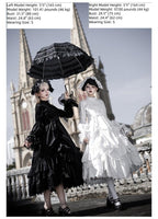 Dawn Bell & Dusk Song - Gothic Lolita Velvet OP Dress, Back Zipper and Accessories - image 11