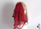 Dark Red Gothic Lolita Headdresses and Floral Veils - image 14