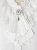 Night & Day Sonata - Ouji Lolita Layered Jabot, Metal Chain Brooch - image 3