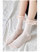 Sweet Lolita Socks Women's Multicolor JK Mid-Calf Socks - image 19