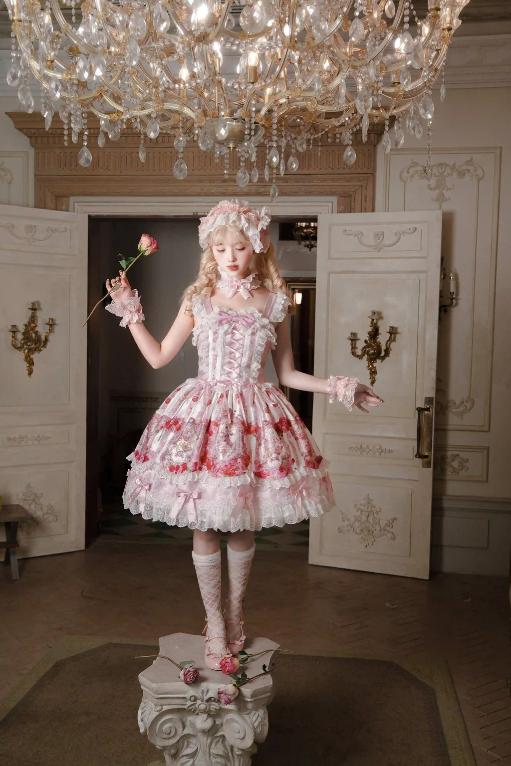 Rose Wall Sweet Lolita OP, JSK and Suspender Dress Series and Accessories - image 7