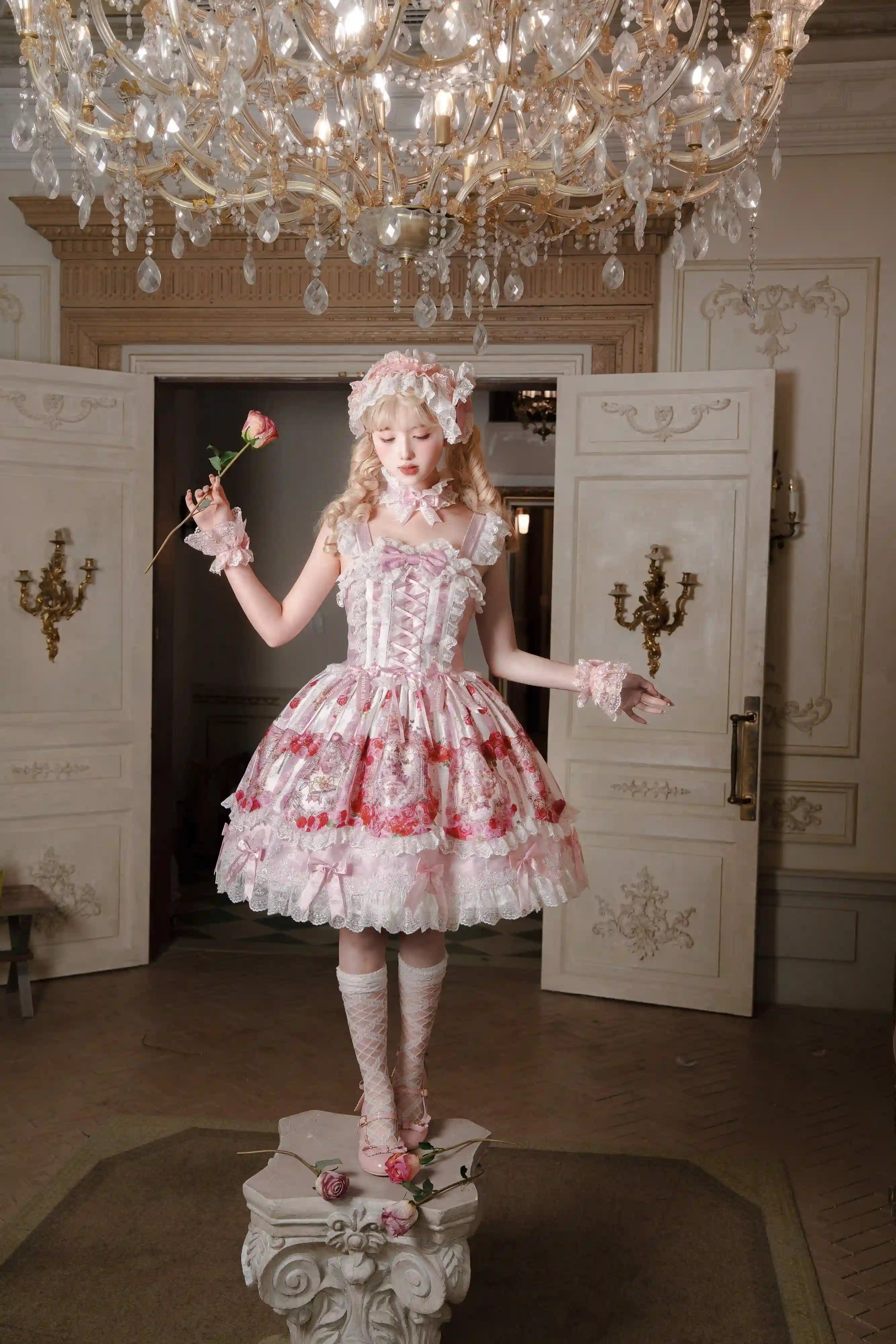 Rose Wall Sweet Lolita OP, JSK and Suspender Dress Series and Accessories - image 7