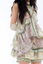 Creeping Vines - Floral Halter Top and Skirt - image 2