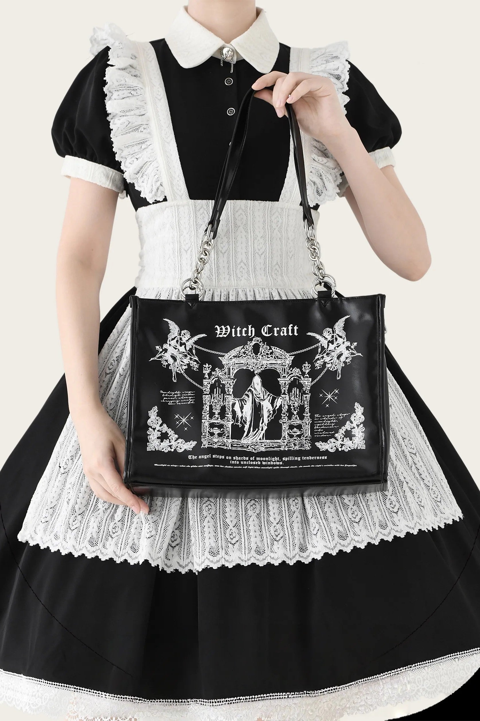 Sacred Oath - Large Printed Gothic Ita Shoulder Bag - image 1