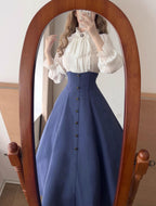 Forest Revelation - Classic Lolita Fishbone Long Skirt, Side Pockets - image 8