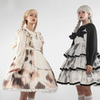 Sweet Lolita Blouse Doll Collar Shirt with Bubble Sleeves - image 6