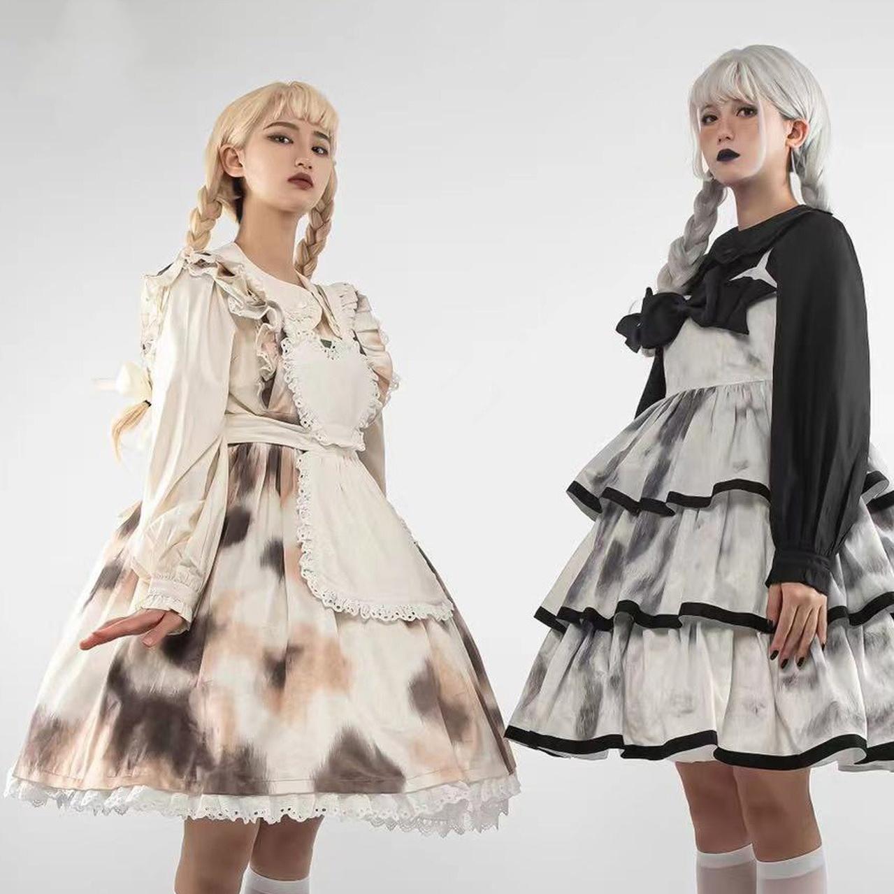 Sweet Lolita Blouse Doll Collar Shirt with Bubble Sleeves - image 6