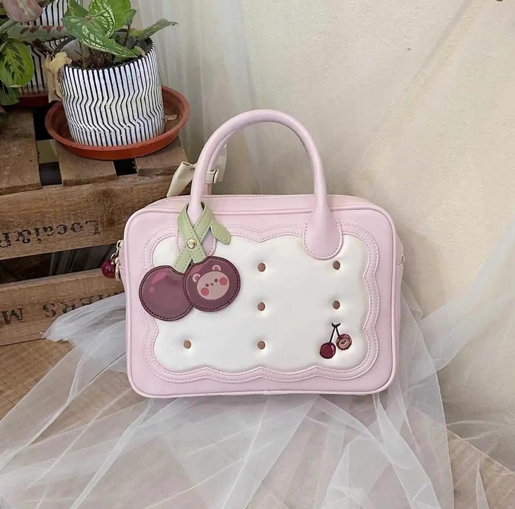 Kawaii Lolita Bag Cherry Biscuit Shoulder Crossbody Handbag - image 34