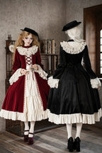 Letters and Poems · Nutcracker Box - Long Sleeves Ruffled Open-Front Bow Lace-Up Gothic Lolita Dress - image 9