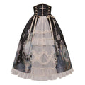Clock Butterfly - Gothic Lolita Printed Blouse and Corset Skirt Set - image 6