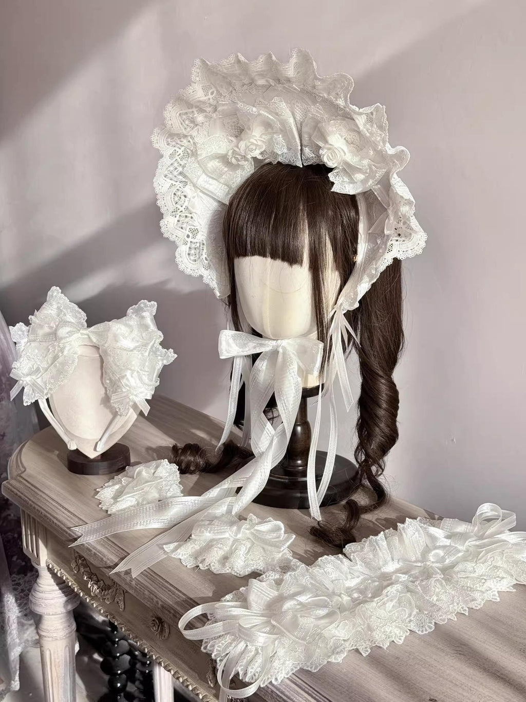 Wedding Sweet Lolita Accessories, Dramatic Bows - image 2