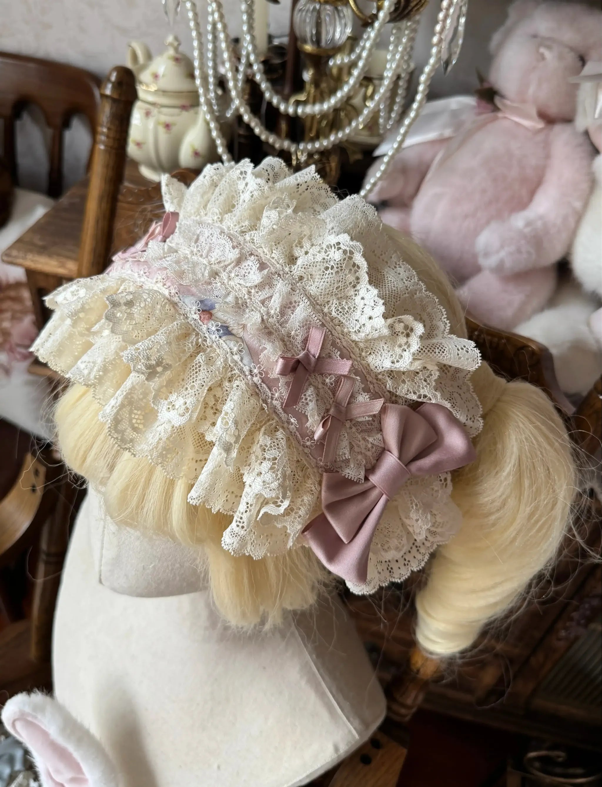 Picnic Bunny - Cotton Daily Doll-like Lolita OP Dress, Bunny Print and Accessories - image 19