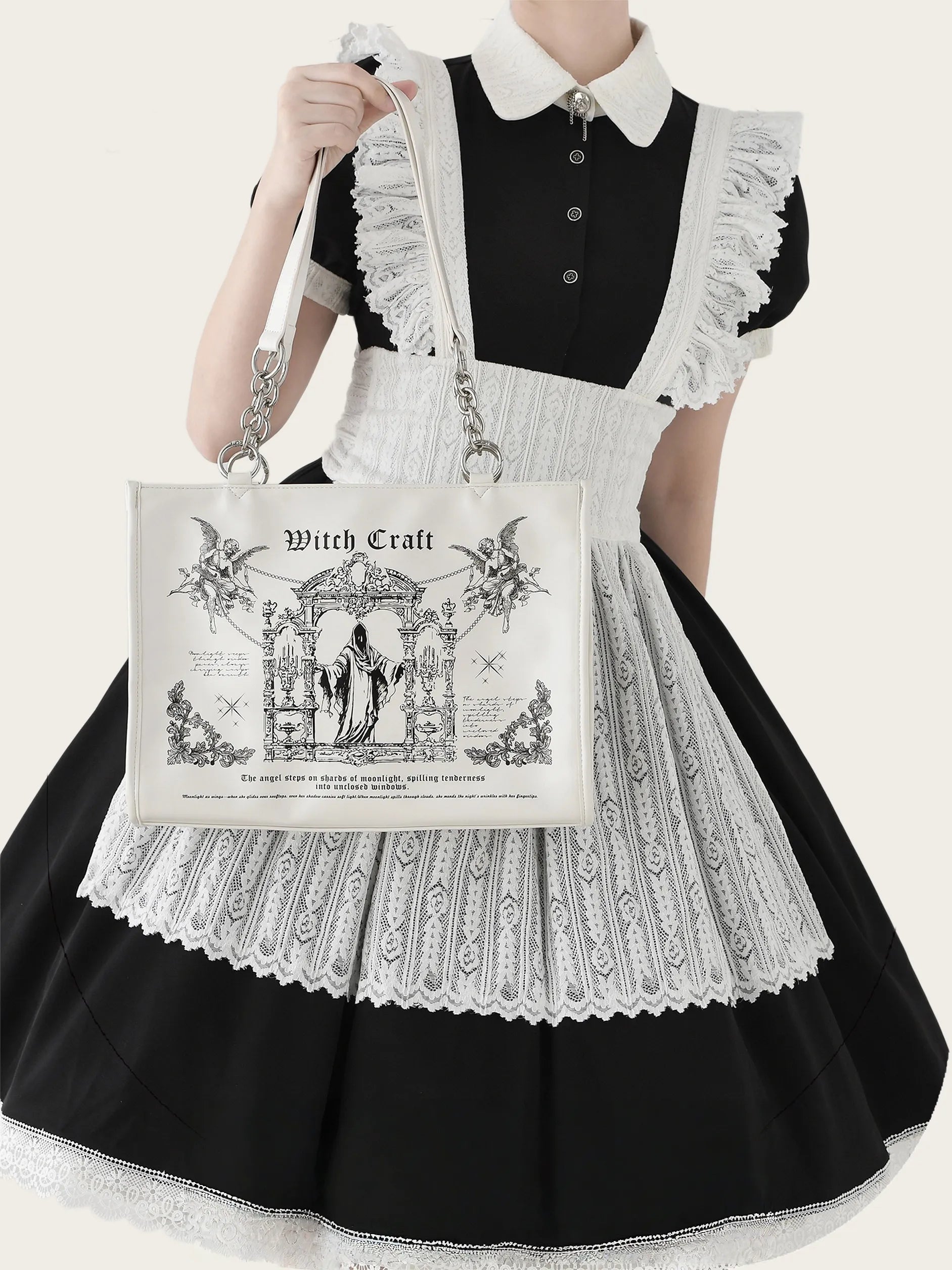 Sacred Oath - Large Printed Gothic Ita Shoulder Bag - image 16