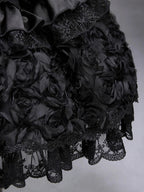 Black Kuro Elegant JSK, Cape and Overlay Set - image 4