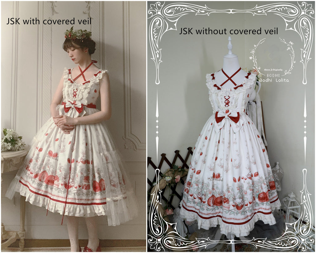 Strawberry Fruit Tea SP - Apricot Sweet Lolita Jumper Dress - image 28