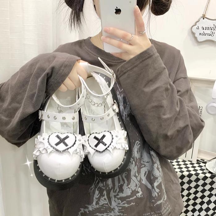 Sweet Academy - Gothic Lolita Shoes Thick Sole Y2K Lolita Shoes - image 13