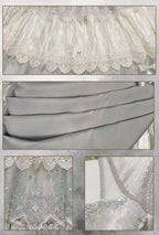 Candle Dragon Spirit - Fantasy White-Silver Lolita JSK Set - image 11