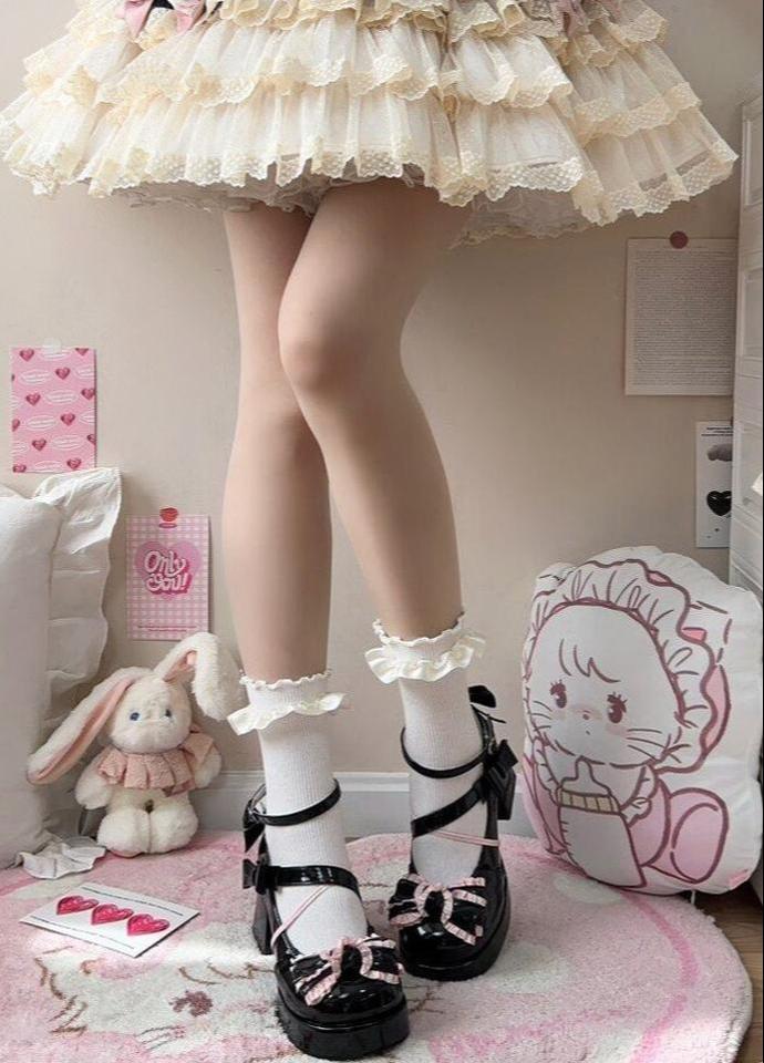 Girly Heart - Sweet Lolita Chunky Heels Shoes - Dreamy Bows - image 21
