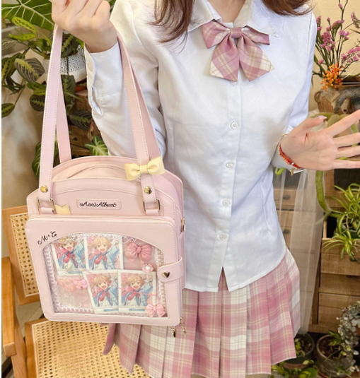 Kawaii Lolita Checkered Itabag Multicolors - image 4