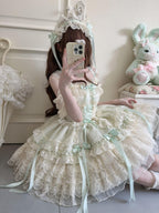 Ribbons of Love Sweet Lolita Tiered JSK Dress - image 28