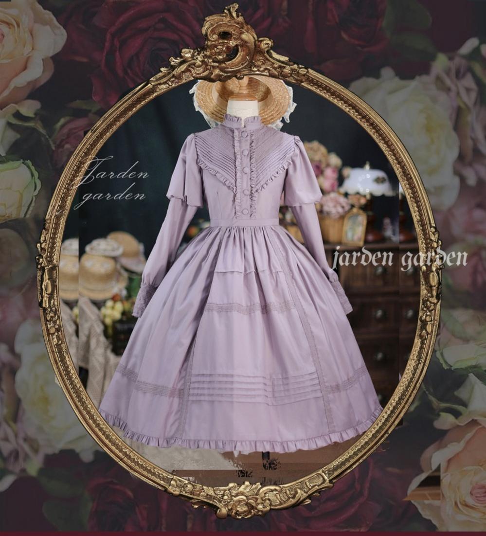 The Black Forest - Classic Lolita Stand Collar Dress OP - image 4
