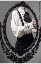 Night Raven Magic - Ouji Lolita Dress Set, Suspender Shorts & Cape - image 20