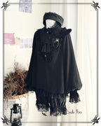Black Moonlight - Ouji Lolita Chiffon Shirt Outfit Collection - image 20