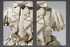 Beige Sweet Lolita Blouse and Ruffle Bubble Skirt Set - image 9