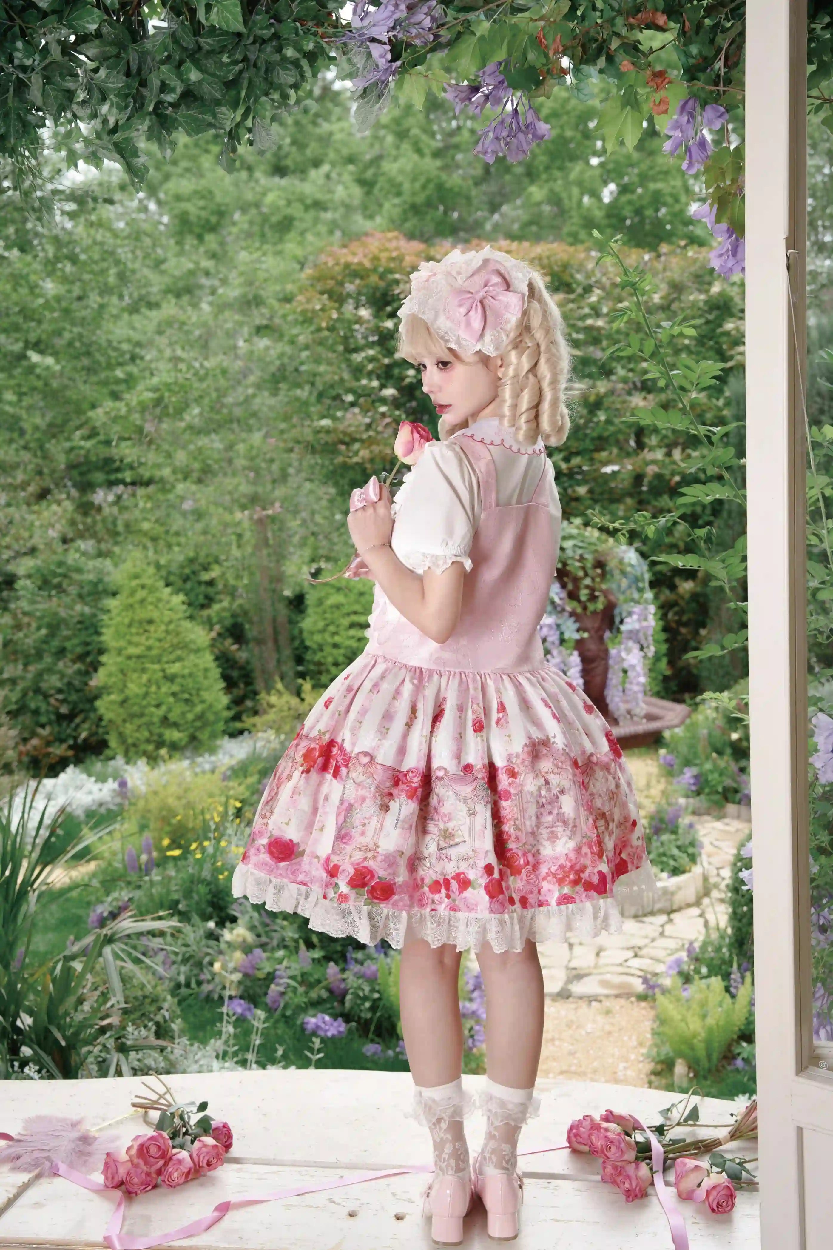 Rose Wall Sweet Lolita OP, JSK and Suspender Dress Series and Accessories - image 13