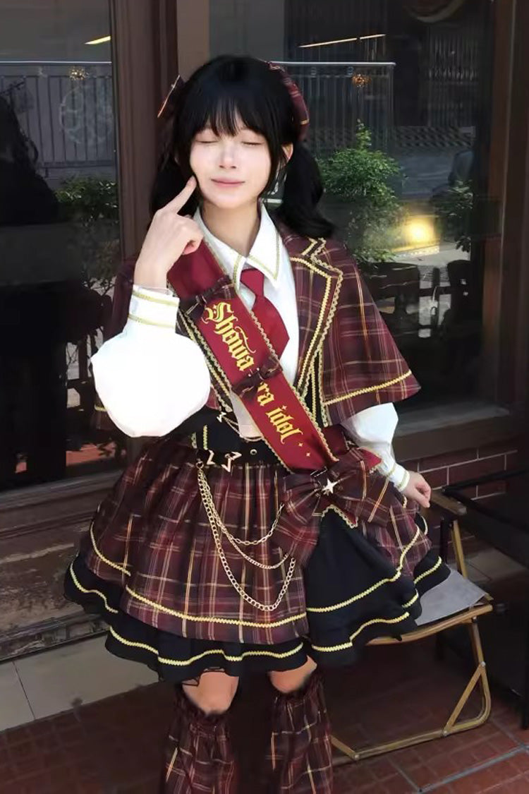 Shōwa Little Idol - Classic Lolita Top, Skirt & Cloak Set - image 9