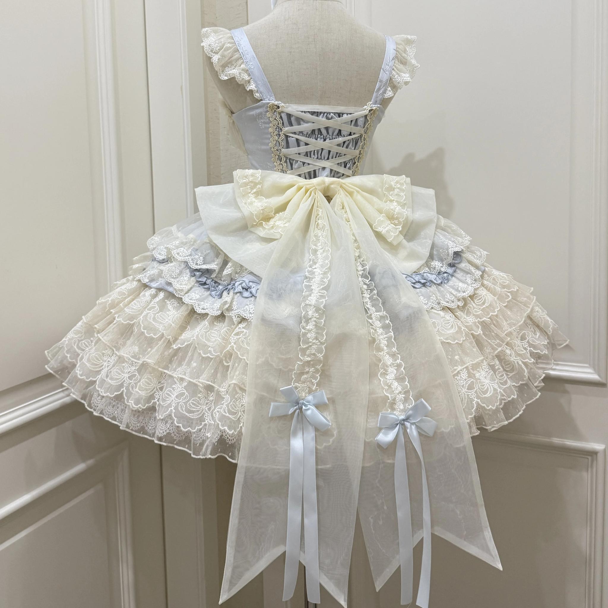 Ribbons of Love Sweet Lolita Tiered JSK Dress - image 41