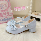 Dingbell Bunny - Sweet Lolita Round Toe Shoes, Cat Paw Heel - image 16