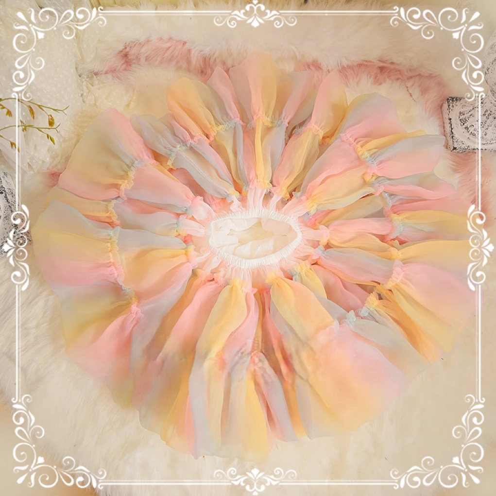 Rainbow Colorful Lolita Petticoat Collection, Cotton Lining - image 4