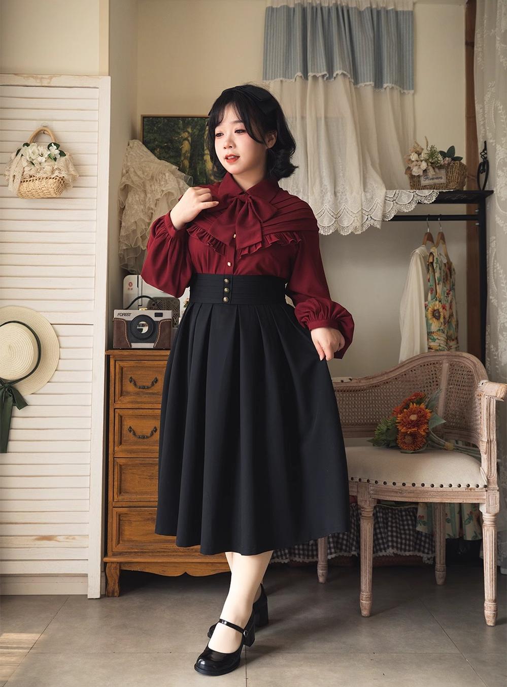 Forest Basket - Elegant Lolita Pleated SK - image 12
