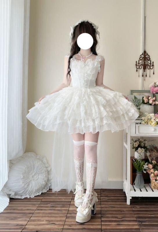 Phoenix Rise - Sweet Lolita Wedding JSK, Bullet Dress Inspired - image 1
