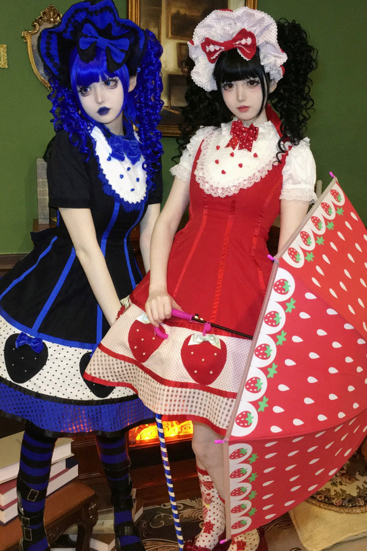 Miss Peculiar Strawberry Sweet Lolita Dress Two Colors - image 2
