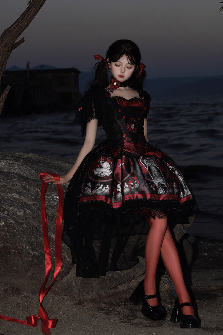 Dark Moon Corridor - Gothic Lolita Dress-Skirt - image 6